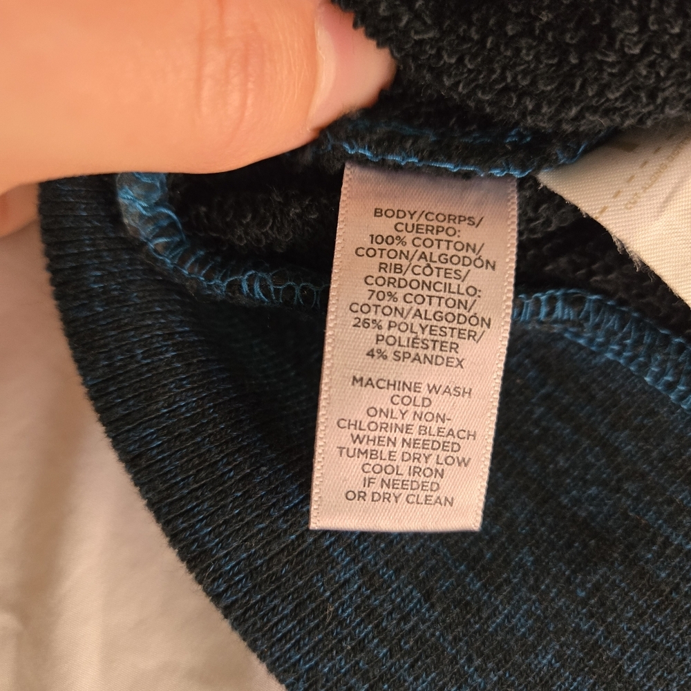 Lou & Grey Black Blue Sleeveless Sweater Dress Tunic Deep V Neck EB2 - Picture 4 of 9